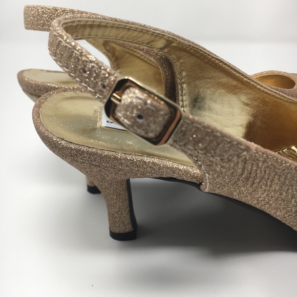 Lunnah Bella  Shoes Gold 2.5 Inches heel - 1.3 - Picture 9 of 13